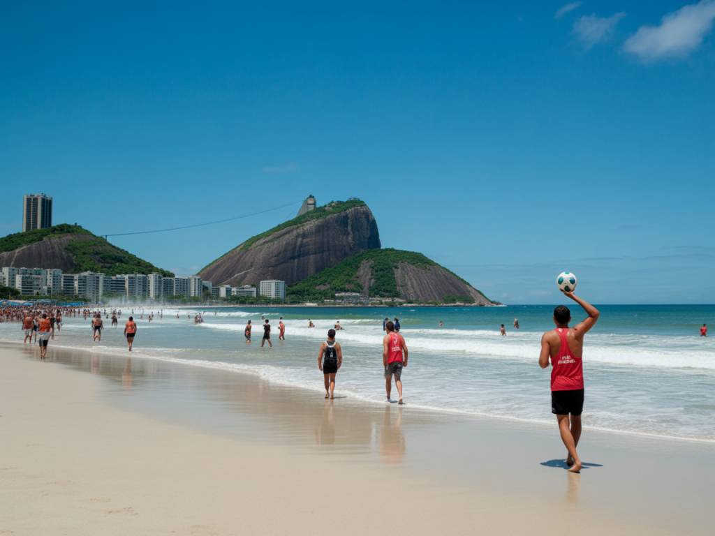 Praia rio de janeiro e futebol: onde a orla se torna o maior estádio do mundo